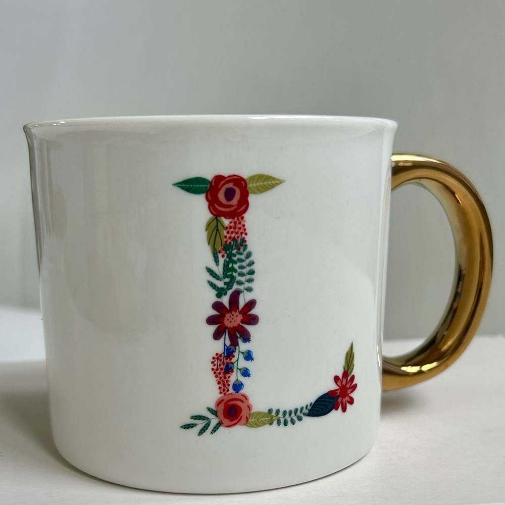 Opalhouse Porcelain Mug with Gold Handle